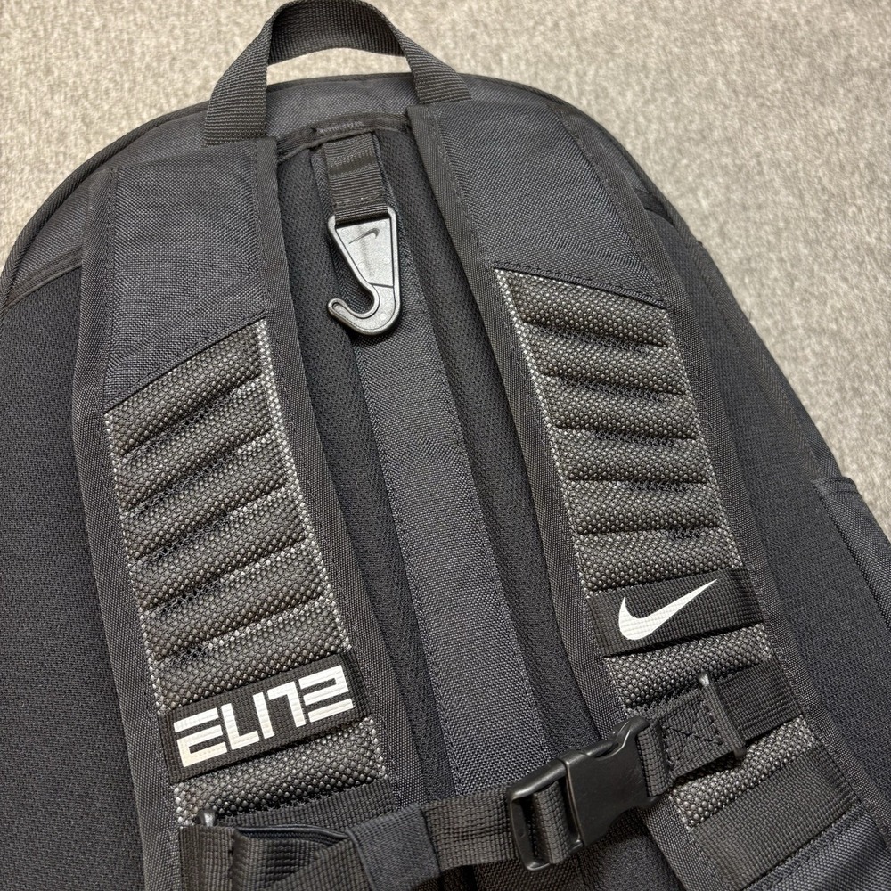 Nike Hoops Elite Pro Basketball School Backpack Black White BA5554 - Picture 5 of 16